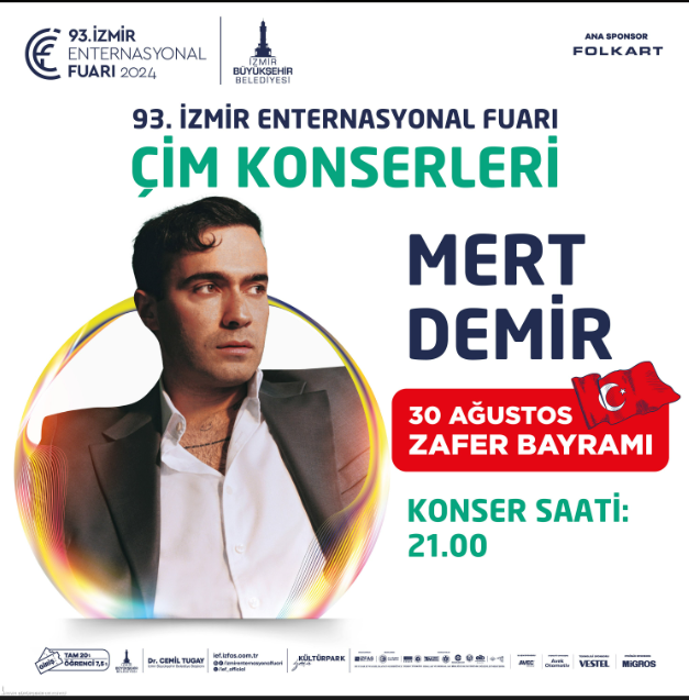 30 AĞUSTOS ÜCRETSİZ İZMİR KONSERLERİ 2024