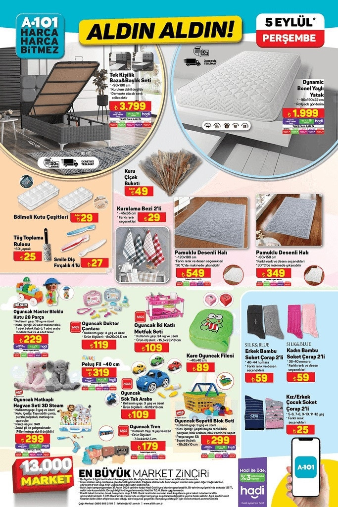 SATIŞTA A101 5 EYLÜL 2024 KATALOĞU- İNDİRİMLİ ÜRÜNLER || A101de bu hafta neler var A101 bu hafta Adidas Super Step Ayakkabı, Laptop Sehpası, Dikey Süpürge getiriyor...