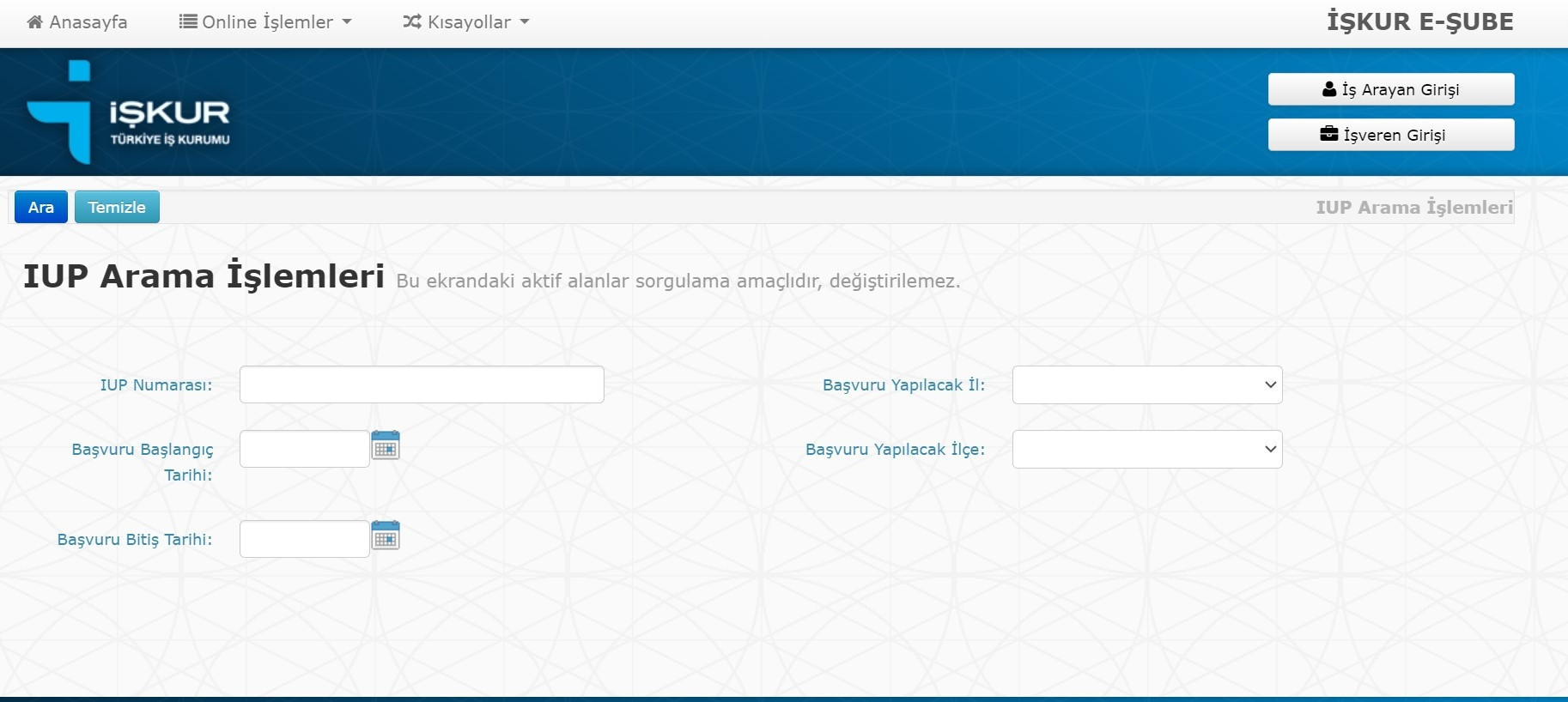 İUP İŞ ARAMA NASIL YAPILIR