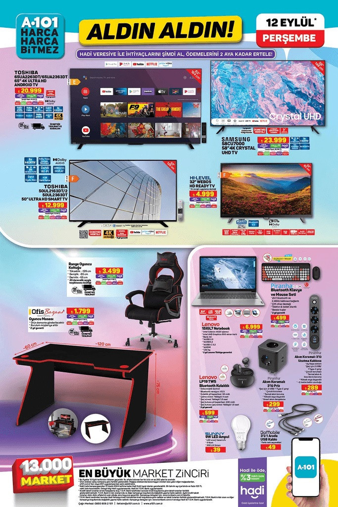 a101 aktüel 12 eylül 2024