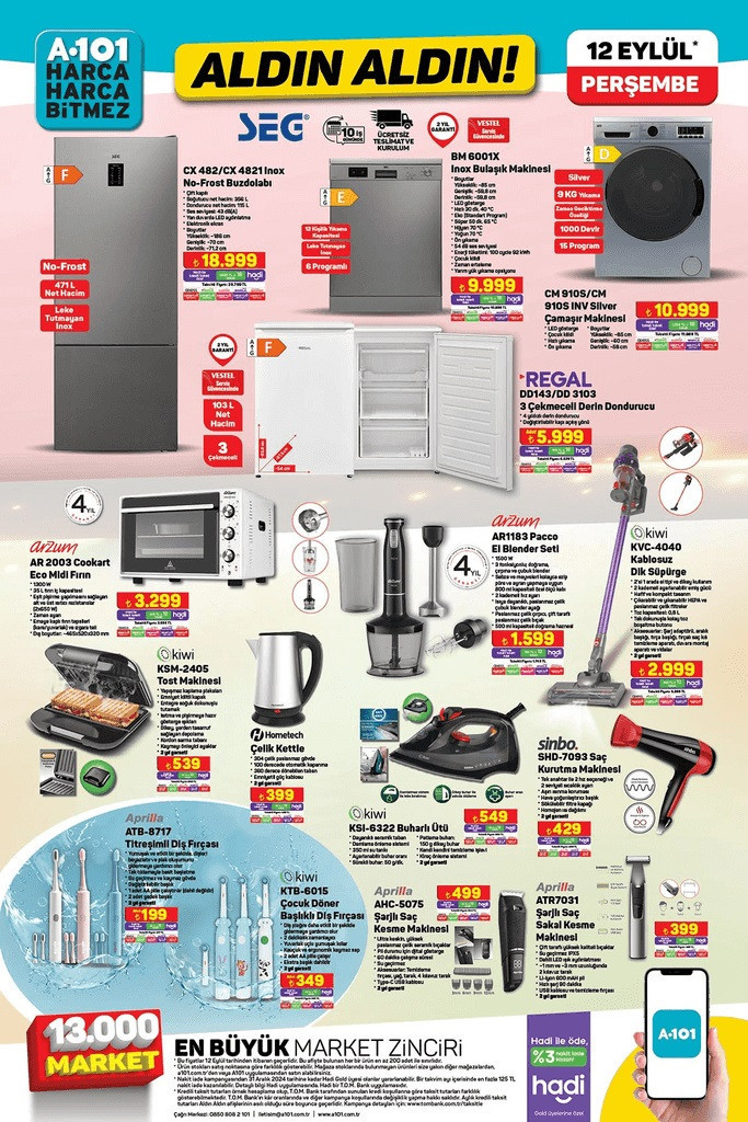 BUGÜN SATIŞTA A101 12 EYLÜL KATALOĞU 2024- İNDİRİMLİ ÜRÜNLER ||  A101de bu hafta neler var A101 katalog Benzinli Motosiklet, Piyano getiriyor...