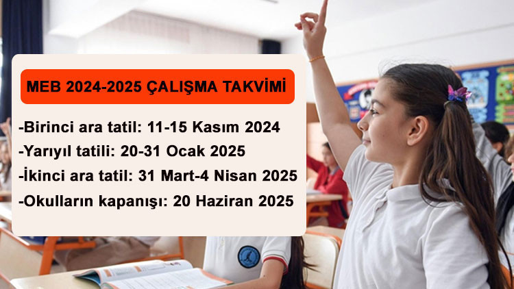 KASIM ARA TATİLİ NE ZAMAN 2024 | Okullarda ilk ara tatil kaç gün, 1. dönem ara tatil 9 gün mü olacak 2024-2025 MEB takvimi belli oldu