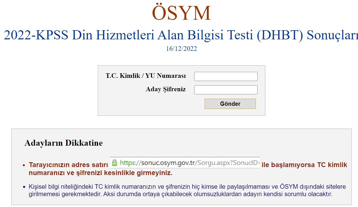 KPSS DHBT SINAV SONUÇLARI NE ZAMAN AÇIKLANACAK