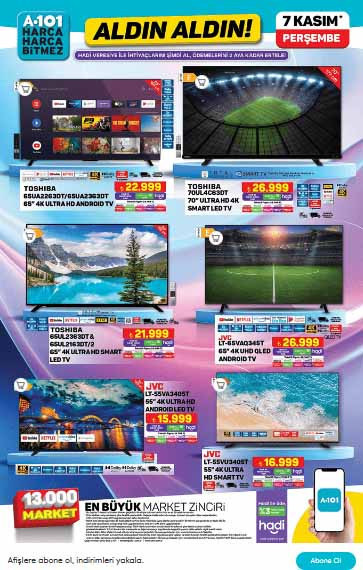 A101 ALDIN ALDIN KATALOĞU VE FİYAT LİSTESİ 7 KASIM 2024 || Bugün A101 aktül kataloğunda neler var, hangi ürünler indirimli Karavan, motosiklet, epilatör, saç şekillendirici fırça A101de