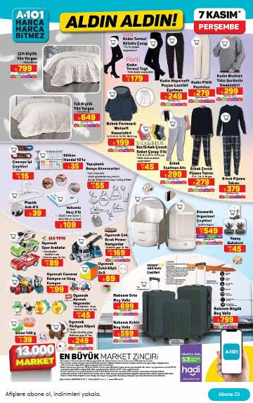 A101 ALDIN ALDIN KATALOĞU VE FİYAT LİSTESİ 7 KASIM 2024 || Bugün A101 aktül kataloğunda neler var, hangi ürünler indirimli Karavan, motosiklet, epilatör, saç şekillendirici fırça A101de