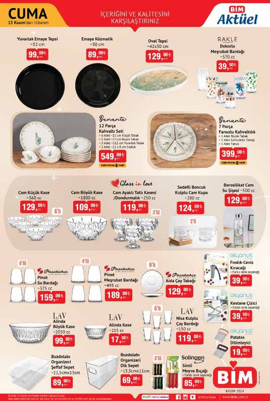 SATIŞTA BİM AKTÜEL 15 KASIM 2024 KATALOĞU (İNDİRİMLİ ÜRÜNLER VE FİYATLARI) || Bimde bu hafta cuma neler var BİM aktüel bu hafta Elektrikli Bisiklet, Tanklı Yazıcı getiriyor