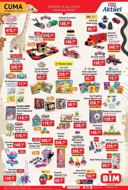 SATIŞTA BİM AKTÜEL 15 KASIM 2024 KATALOĞU (İNDİRİMLİ ÜRÜNLER VE FİYATLARI) || Bimde bu hafta cuma neler var BİM aktüel bu hafta Elektrikli Bisiklet, Tanklı Yazıcı getiriyor
