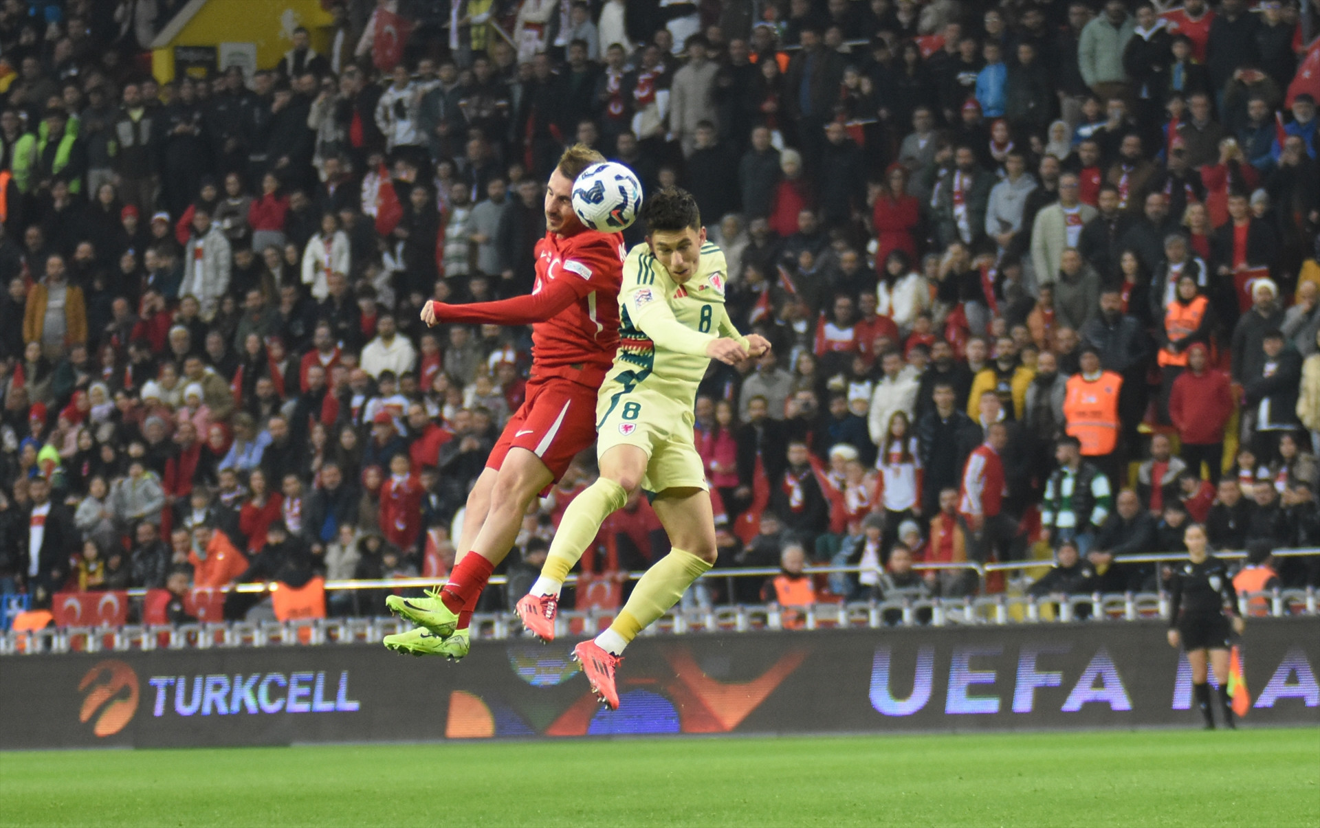 Türkiye - Galler maçından ekrana yansımayan görüntüler