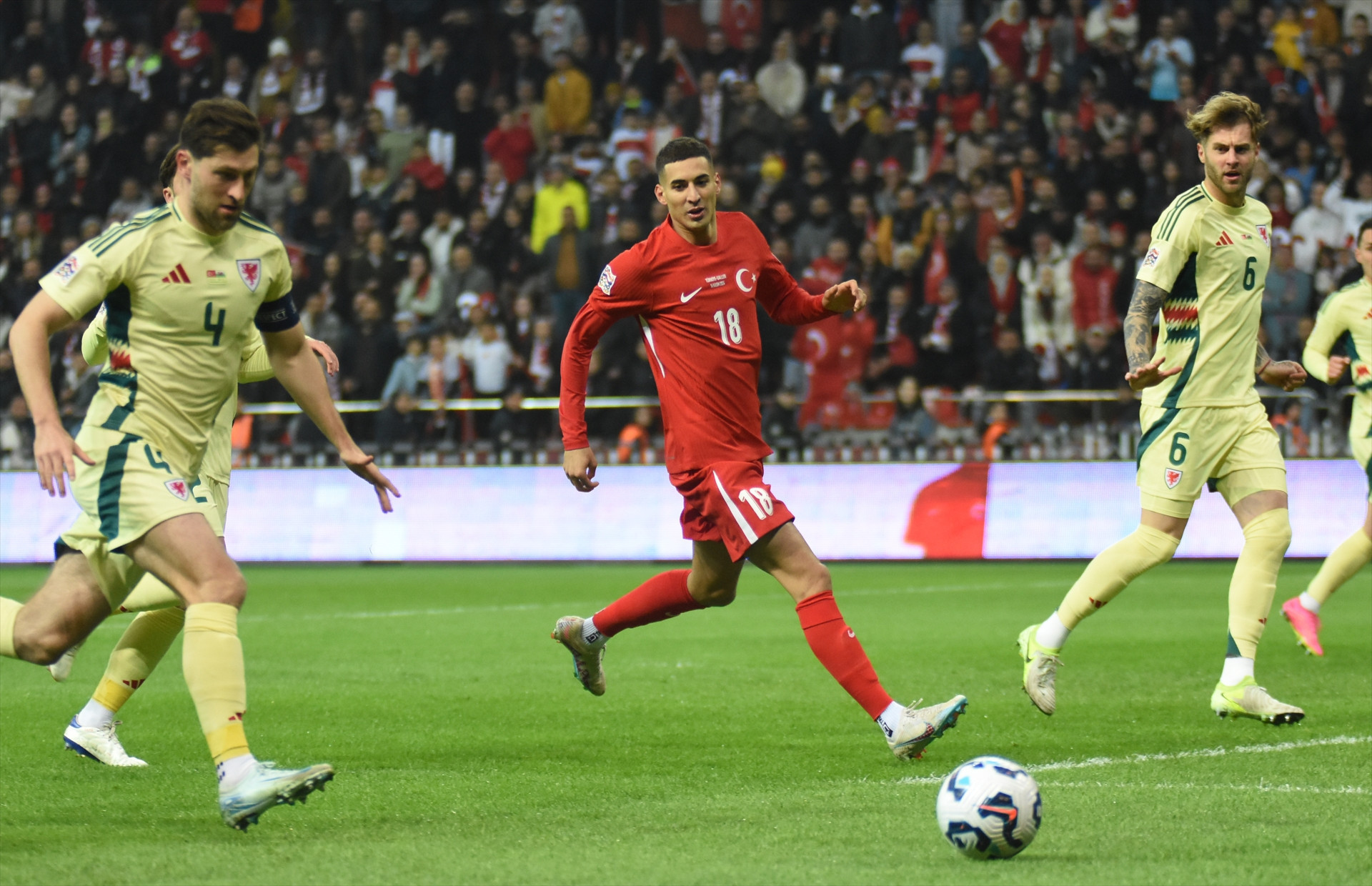 Türkiye - Galler maçından ekrana yansımayan görüntüler