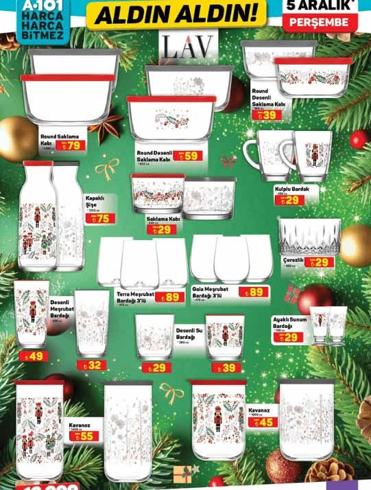 SATIŞTA A101 ALDIN ALDIN KATALOĞU VE FİYAT LİSTESİ 5 ARALIK ||  A101de bu hafta neler var, hangi ürünler indirimli Yılbaşı ağacı ve süsleri, portatif buharlı ütü, katı meyve sıkacağı A101de