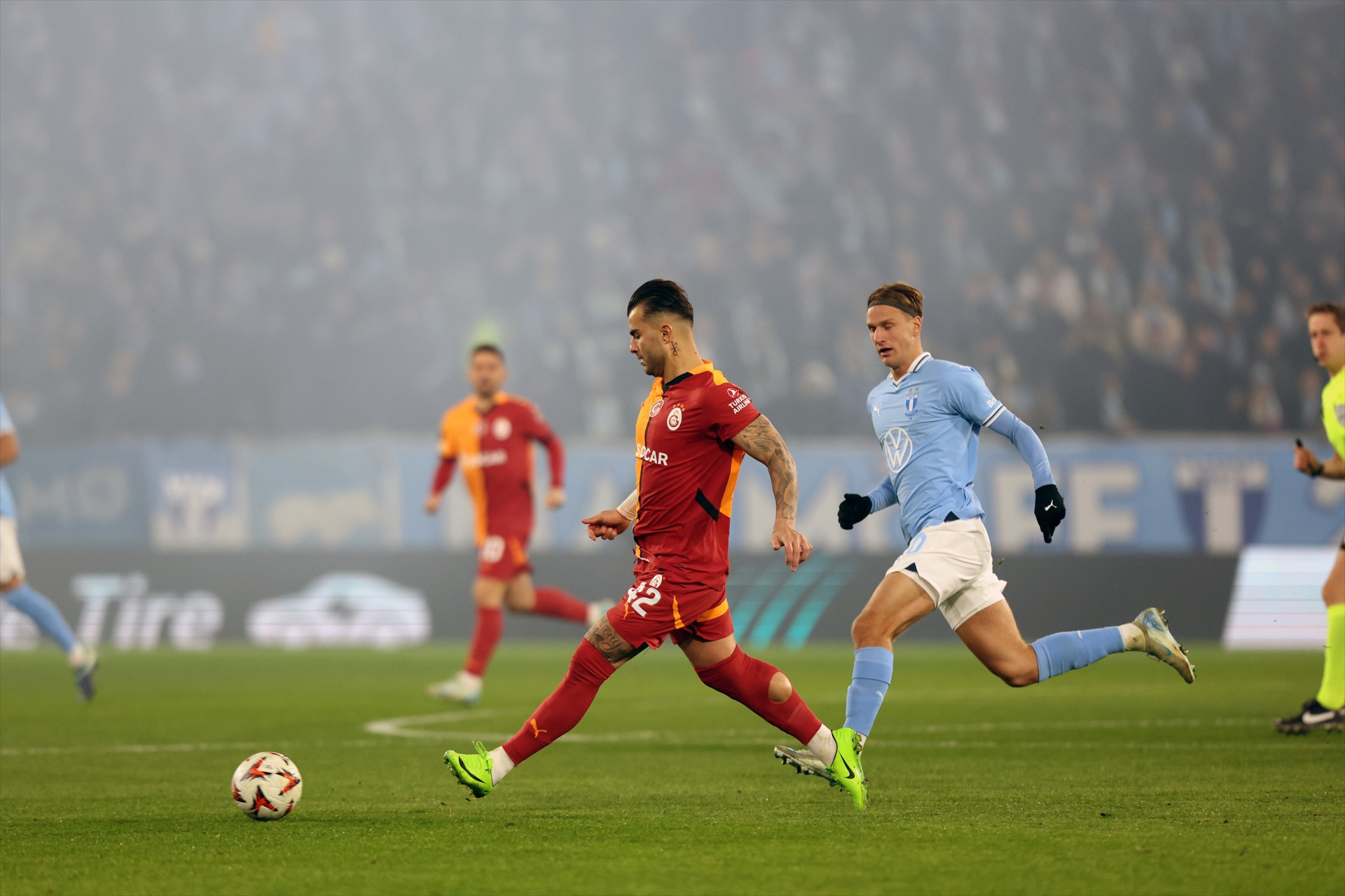 Malmö - Galatasaray maçından ekrana yansımayanlar