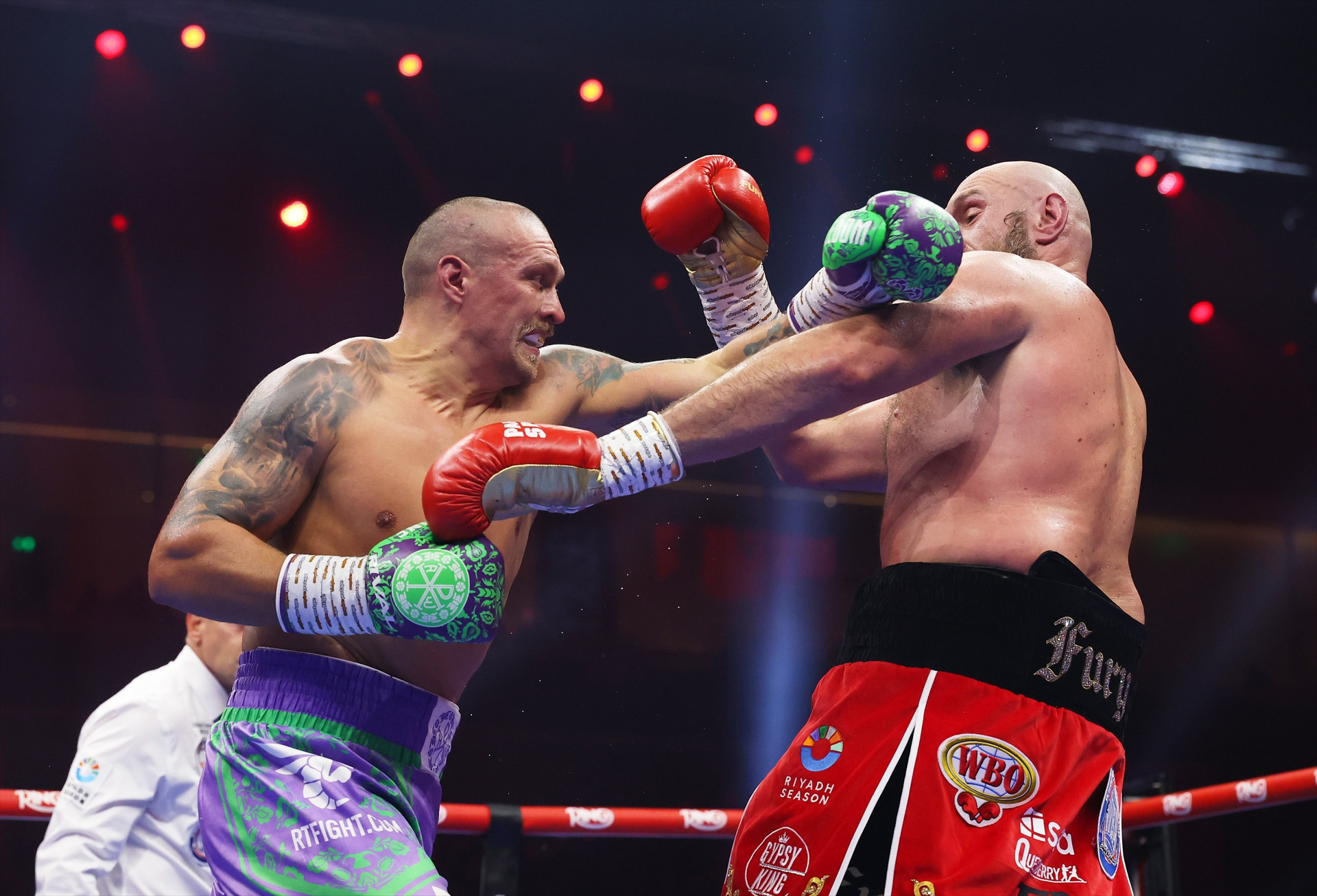 Oleksandr Usyk - Tyson Fury maçından objektiflere yansıyanlar