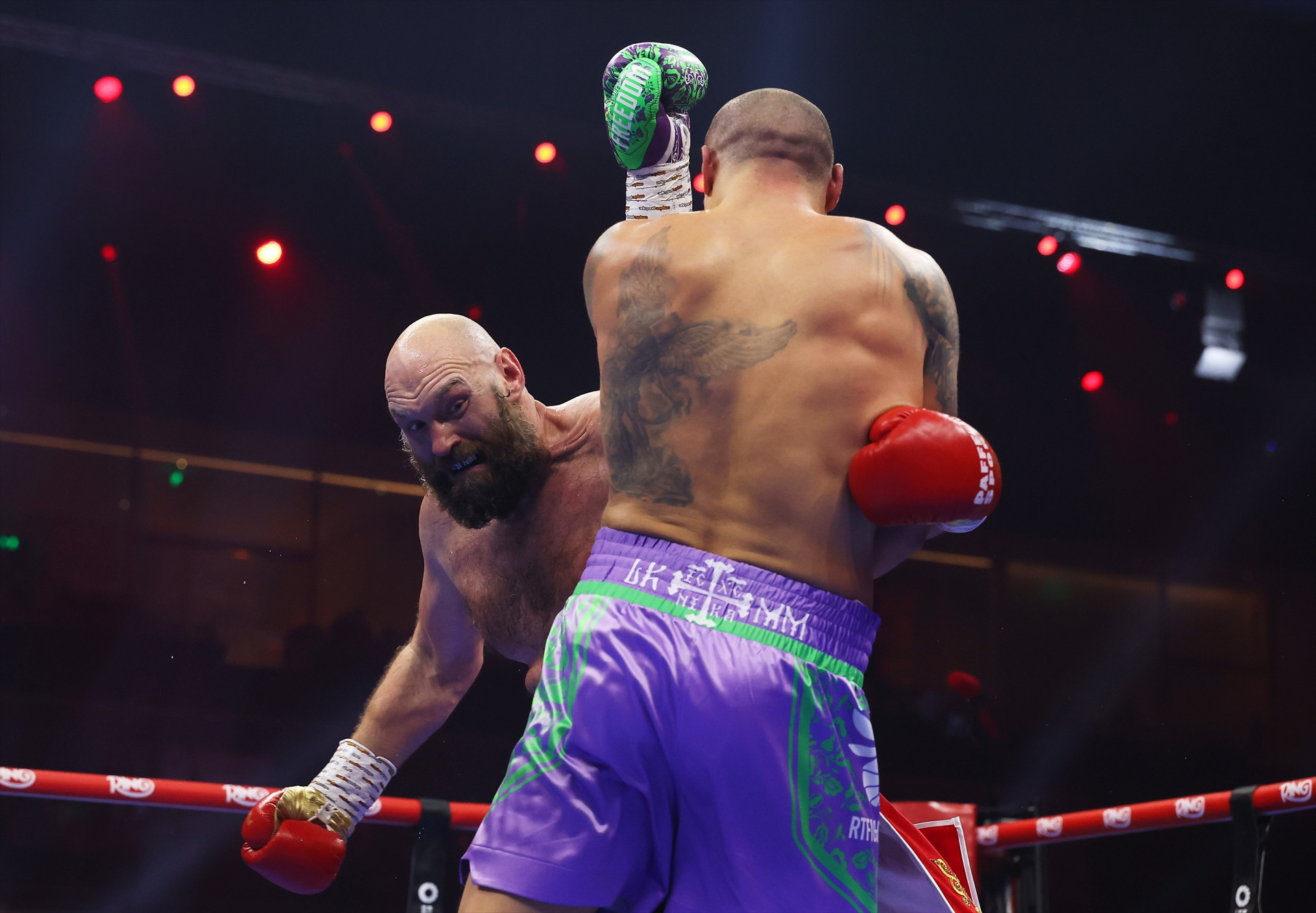 Oleksandr Usyk - Tyson Fury maçından objektiflere yansıyanlar