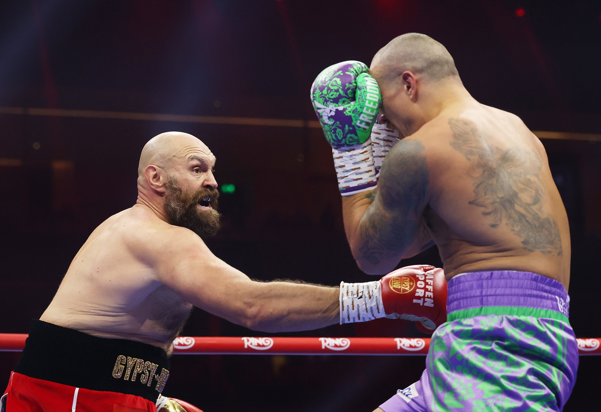 Oleksandr Usyk - Tyson Fury maçından objektiflere yansıyanlar