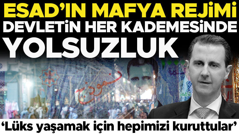 Esad’ın mafya rejimi: Devletin her kademesinde yolsuzluk… ‘Lüks yaşamak için hepimizi kuruttular’