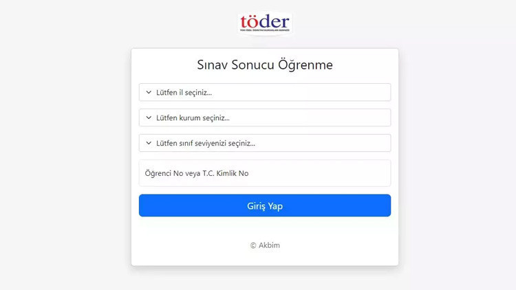TÖDER YKS-1 (TYT-AYT) DENEME SINAVI SONUÇLARI AÇIKLANDI MI
