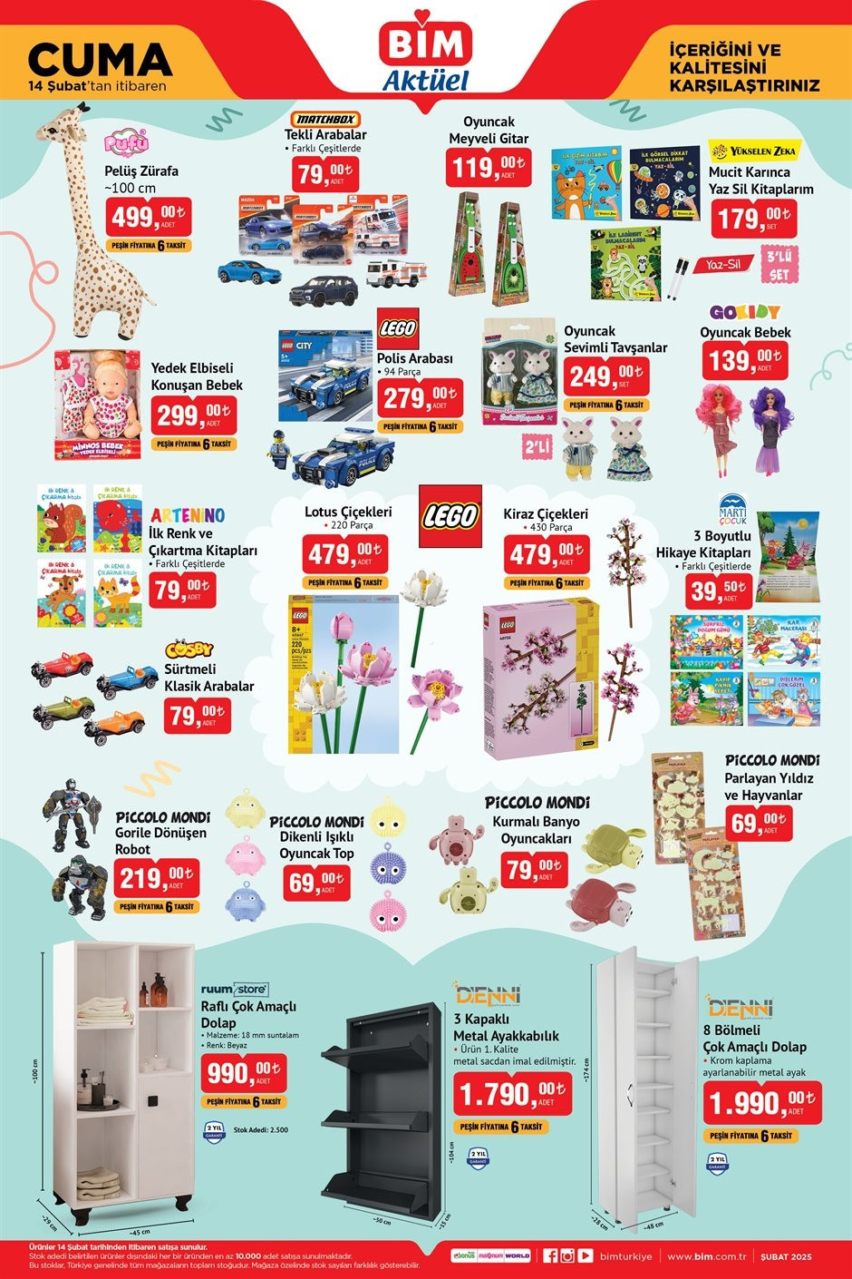 BİM LEGO ÇEŞİTLERİ SATIŞTA 14 ŞUBAT BİM AKTÜEL ÜRÜNLER 2025 KATALOĞU || Bimde bu hafta cuma neler var