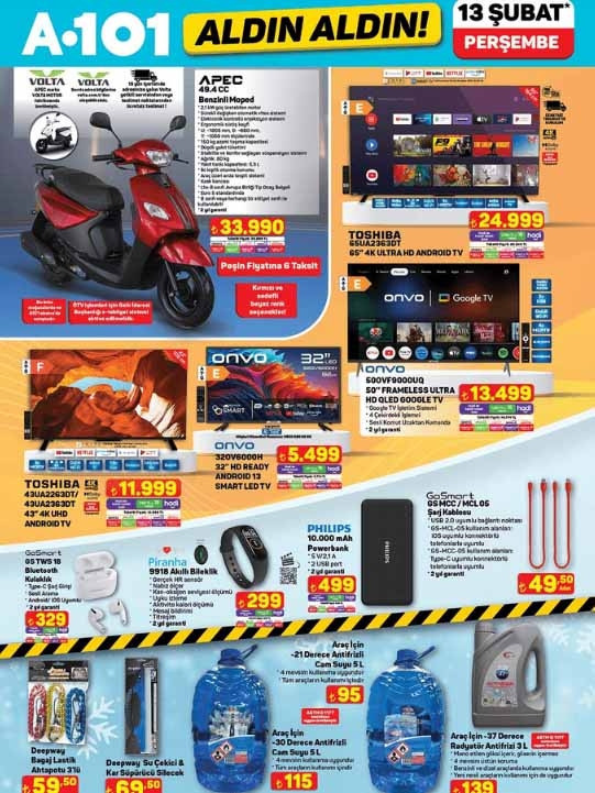 A101 13 ŞUBAT AKTÜEL ÜRÜNLER KATALOĞU-YENİ BROŞÜR