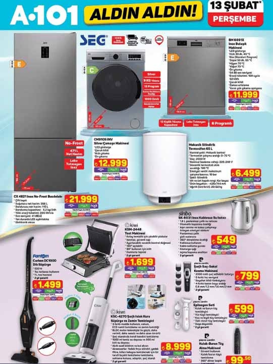 A101 13 ŞUBAT AKTÜEL KATALOĞU (RAFLARA GELDİ) || A101de bu hafta neler var, Perşembe günü hangi ürünler indirimli 88 tuşlu piyano ile Islak/kuru süpürge ve zemin temizleyici A101de