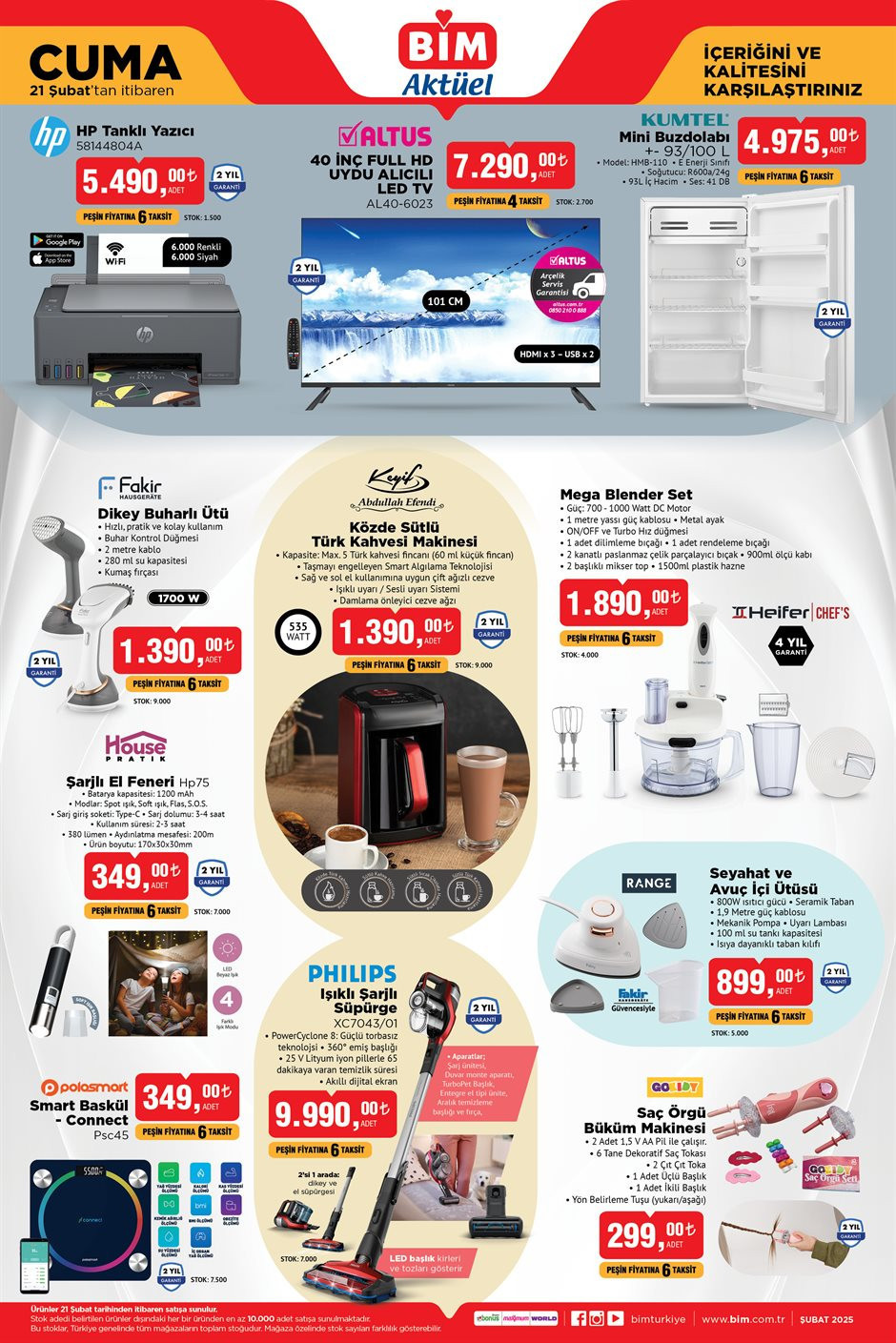 YENİ HAFTA BİM AKTÜEL 18-19-21 ŞUBAT 2025 KATALOĞU - İNDİRİMLİ ÜRÜNLER || Bimde bu hafta neler var Bim katalog Dikey Buharlı Ütü, Işıklı Şarjlı Diker Süpürge getiriyor YENİ HAFTA BİM AKTÜEL 18-19-21 ŞUBAT 2025 KATALOĞU - İNDİRİMLİ ÜRÜNLER || Bimde bu hafta neler var Bim katalog Dikey Buharlı Ütü, Işıklı Şarjlı Diker Süpürge getiriyor