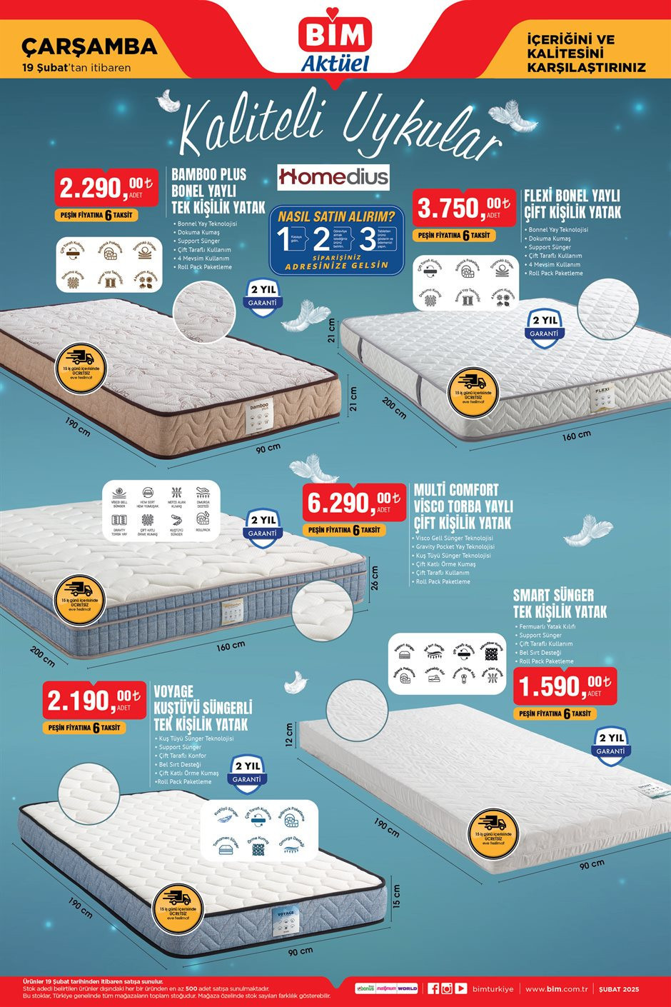 BİM 19 ŞUBAT ÇARŞAMBA AKTÜEL KATALOĞU (EVE TESLİM) BİM 19 ŞUBAT ÇARŞAMBA AKTÜEL KATALOĞU (EVE TESLİM)