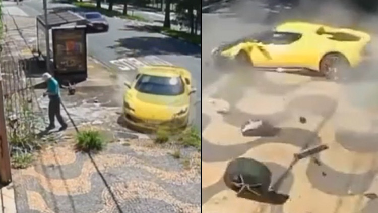 Milyonluk lüks araç ile eve çarptı Milyonluk lüks araç ile eve çarptı