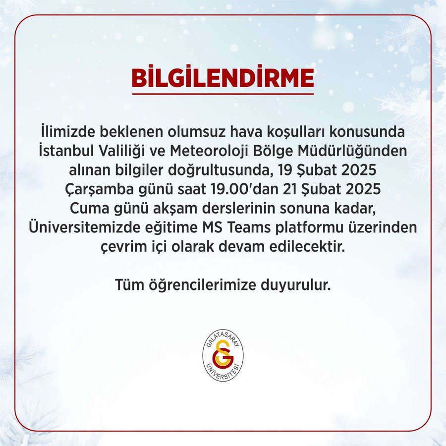 GALATASARAY ÜNİVERSİTESİ
