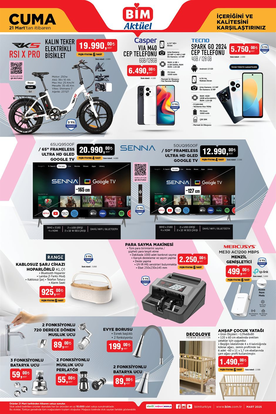 BİM AKTÜEL ÜRÜNLER KATALOĞU 21 MART 2025
