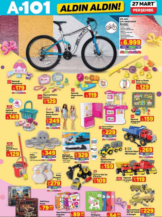 A101 İNDİRİMLERİ BU HAFTANIN YENİ KATALOĞU 27 MART 2025 (RAFLARA GELİYOR) || A101 aktüel broşürü ile Perşembe günü neler geliyor Kamp sandalyesi, bahçe ürünleri, bisiklet...