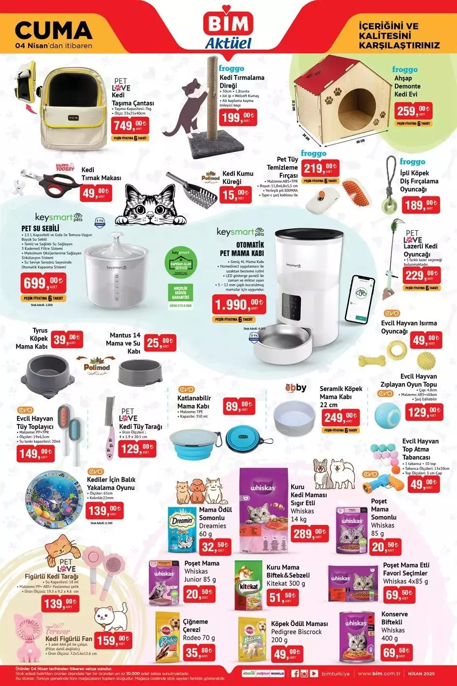 4 NİSAN CUMA BİM AKTÜEL KATALOĞU