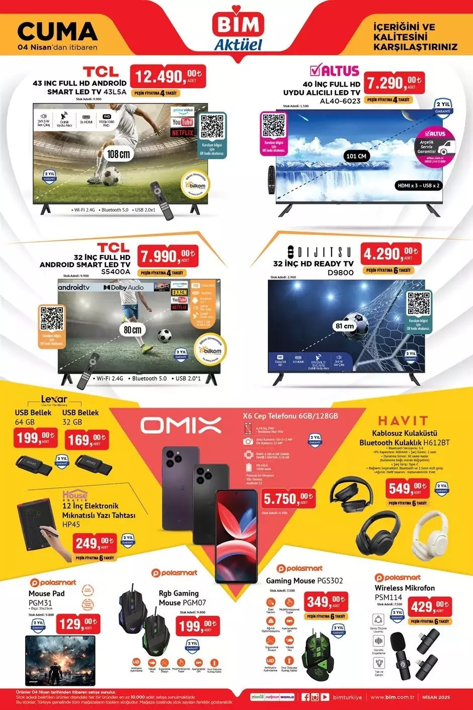 RAFLARA GELDİ BİM AKTÜEL 4 NİSAN KATALOĞU 2025 - YENİ İNDİRİMLİ ÜRÜNLER 🛒📌|| Bimde bu hafta cuma neler var Bim aktüel Elektrikli Bisiklet, Mutfak Robotu, Şarjlı Kablosuz Süpürge satışta