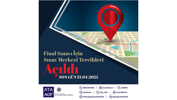 ATA AÖF FİNAL SINAVI NE ZAMAN 2025