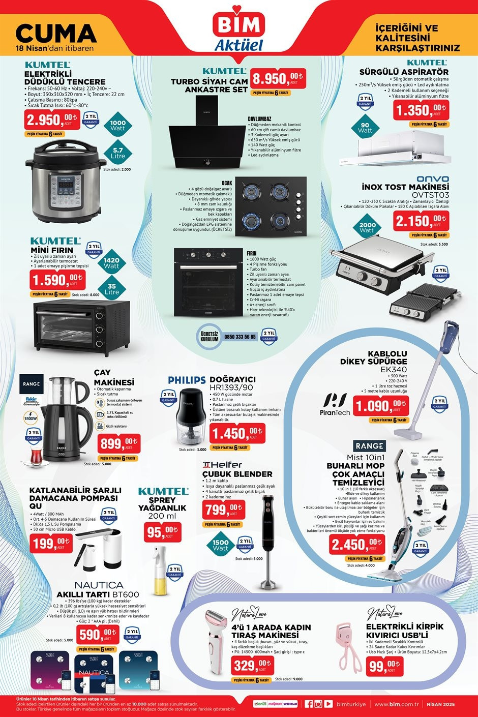 İNDİRİMLİ - AKTÜEL ÜRÜNLER RAFLARDA BİM 18 NİSAN 2025 KATALOĞU - CUMA İNDİRİMLERİ || BİMde bu hafta neler var Bim aktüel kataloğu Kickscooter, Elektrikli Düdüklü Tencere, Cep Telefonu Getiriyor