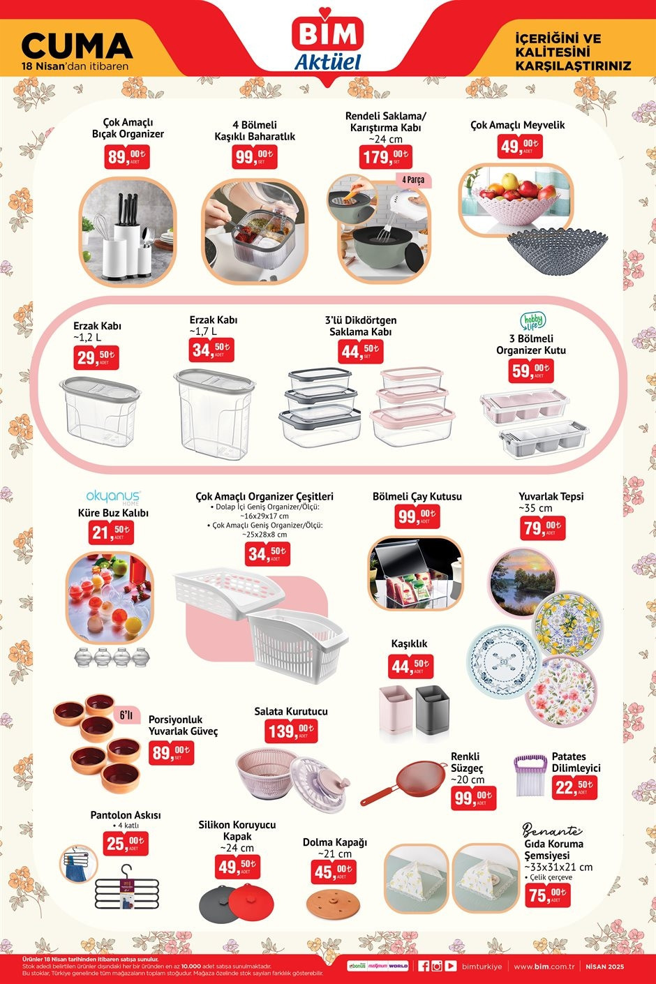 İNDİRİMLİ - AKTÜEL ÜRÜNLER RAFLARDA BİM 18 NİSAN 2025 KATALOĞU - CUMA İNDİRİMLERİ || BİMde bu hafta neler var Bim aktüel kataloğu Kickscooter, Elektrikli Düdüklü Tencere, Cep Telefonu Getiriyor