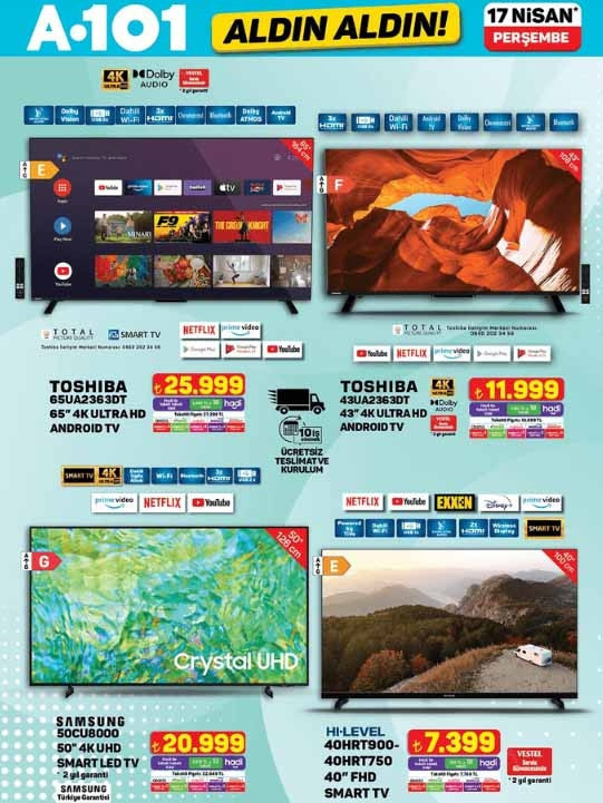 17 NİSAN A101 AKTÜEL ÜRÜNLER BROŞÜRÜ