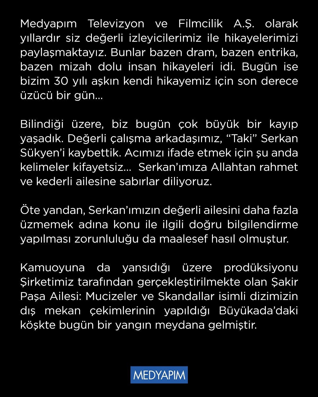 MEDYAPIMDAN AÇIKLAMA
