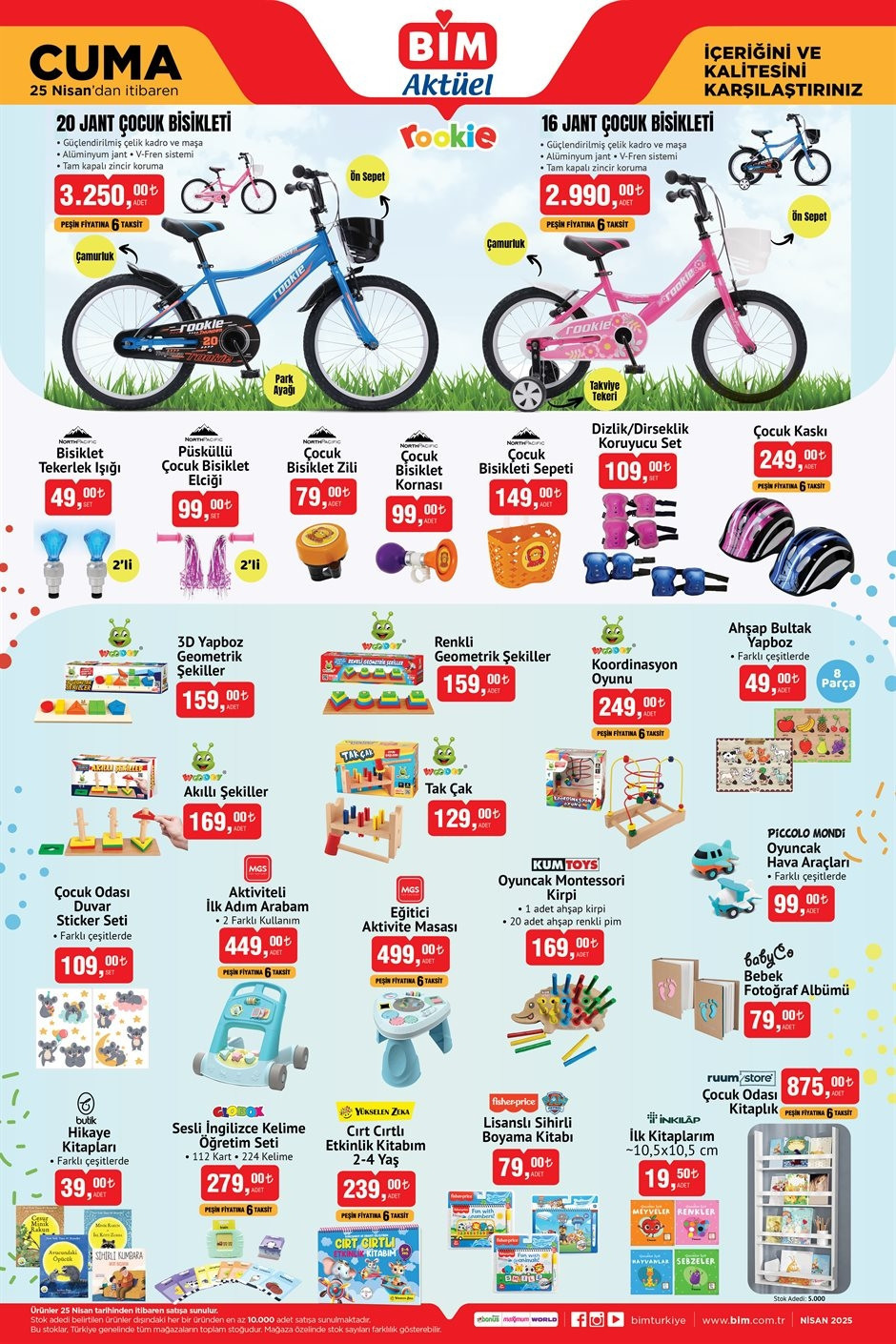 SATIŞTA BİM AKTÜEL 25 NİSAN 2025 KATALOĞU || Bimde bu hafta cuma neler var BİM 25 Nisan 2025 kataloğu Motosiklet, Elektrikli Bisiklet Getiriyor...