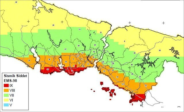 İstanbul deprem riski haritası 2025 | İstanbul’da deprem riski az ve yüksek olan ilçeler hangileri İstanbul’da fay hattı nerelerde geçiyor 2025 İşte deprem riski en az ve yüksek olan ilçeler