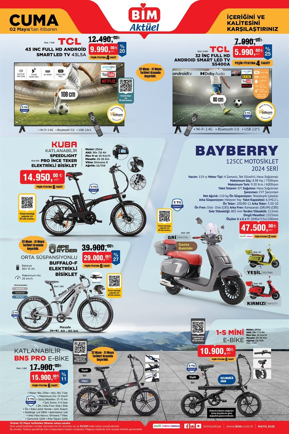 BİM AKTÜEL 2 MAYIS 2025 KATALOĞU