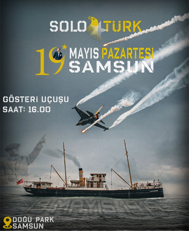 19 MAYIS SOLOTÜRK UÇAK GÖSTERİSİ PROGRAMI 2025