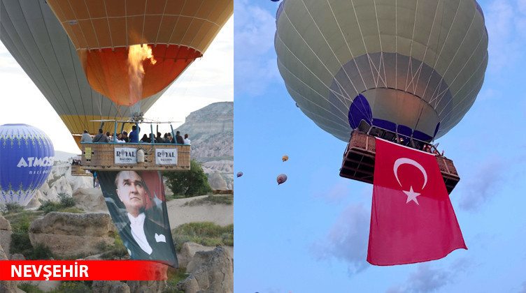 TÜRK BAYRAĞI VE ATATÜRK POSTERLERİ GÖKYÜZÜNDE TÜRK BAYRAĞI VE ATATÜRK POSTERLERİ GÖKYÜZÜNDE