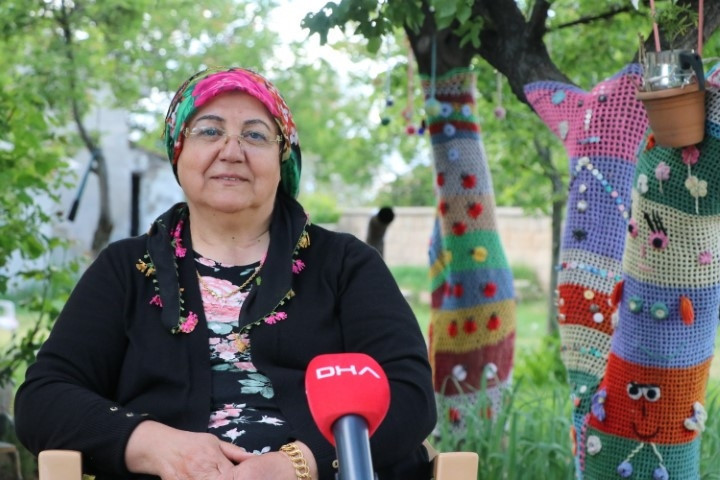 Evde sıkılınca kendini bu uğraşa verdi, herkesin beğenisini topladı Bahçede görenler gözünü alamıyor