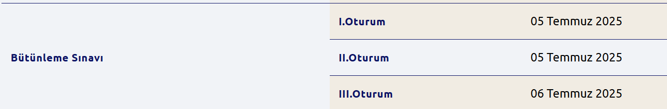 ATA AÖF BÜTÜNLEME SINAVLARI NE ZAMAN