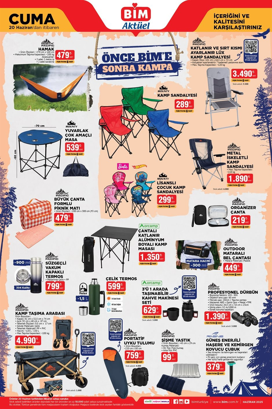 SATIŞTA 20 HAZİRAN BİM AKTÜEL KATALOĞU 2025 -İNDİRİMLİ ÜRÜNLER 🛒📌| Bimde bu hafta cuma neler var Bim katalog Smart Drone, Hamak, Katlamalı Çadır getiriyor