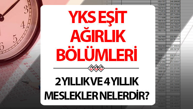 YKS EŞİT AĞIRLIK (EA) BÖLÜMLERİ VE TABAN PUANLARI, KONTENJANLARI 2025 || 2025 Eşit Ağırlık (EA) 2 yıllık ve 4 yıllık meslekler YKS EŞİT AĞIRLIK (EA) BÖLÜMLERİ VE TABAN PUANLARI, KONTENJANLARI 2025 || 2025 Eşit Ağırlık (EA) 2 yıllık ve 4 yıllık meslekler