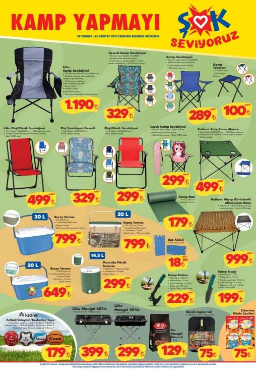 ŞOK AKTÜEL KATALOĞU ÜRÜNLERİ 30 TEMMUZ 2025 || Bu haftanın yeni ŞOK broşürü ürünleri neler ŞOK marketlerde kamp sandalyesi ve evcil hayvan ürünleri satışta