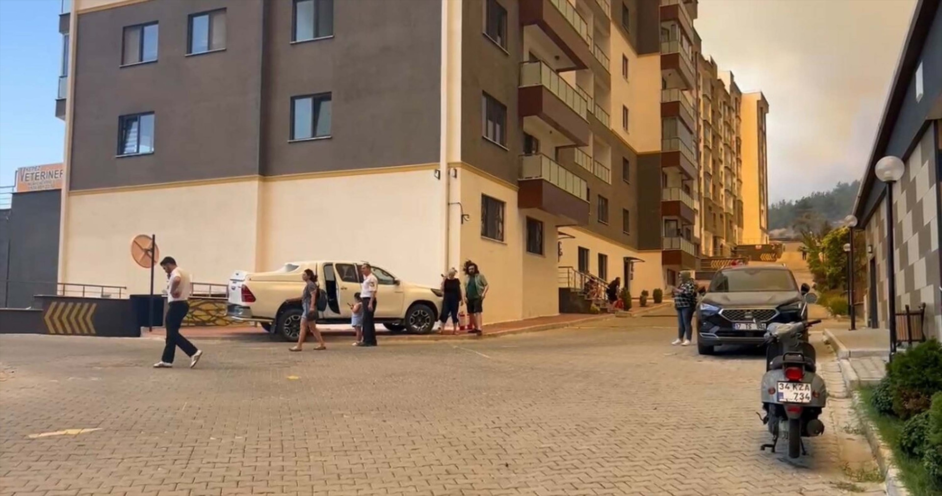 Çanakkalede alevlerle mücadele