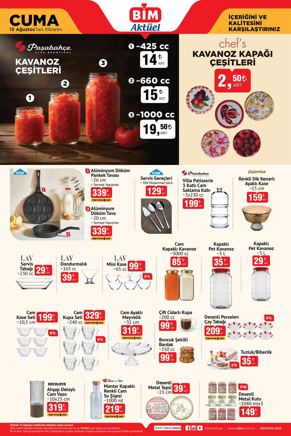 BİM STANLEY TERMOS SATIŞTA 15 AĞUSTOS BİM KATALOĞU 2025 - İNDİRİMLİ ÜRÜNLER BROŞÜRÜ || Bimde bu hafta cuma neler var, neler geliyor Bim afişi Stanley Vakumlu Çelik Termos, Katlanır Bebek Banyo Seti getiriyor