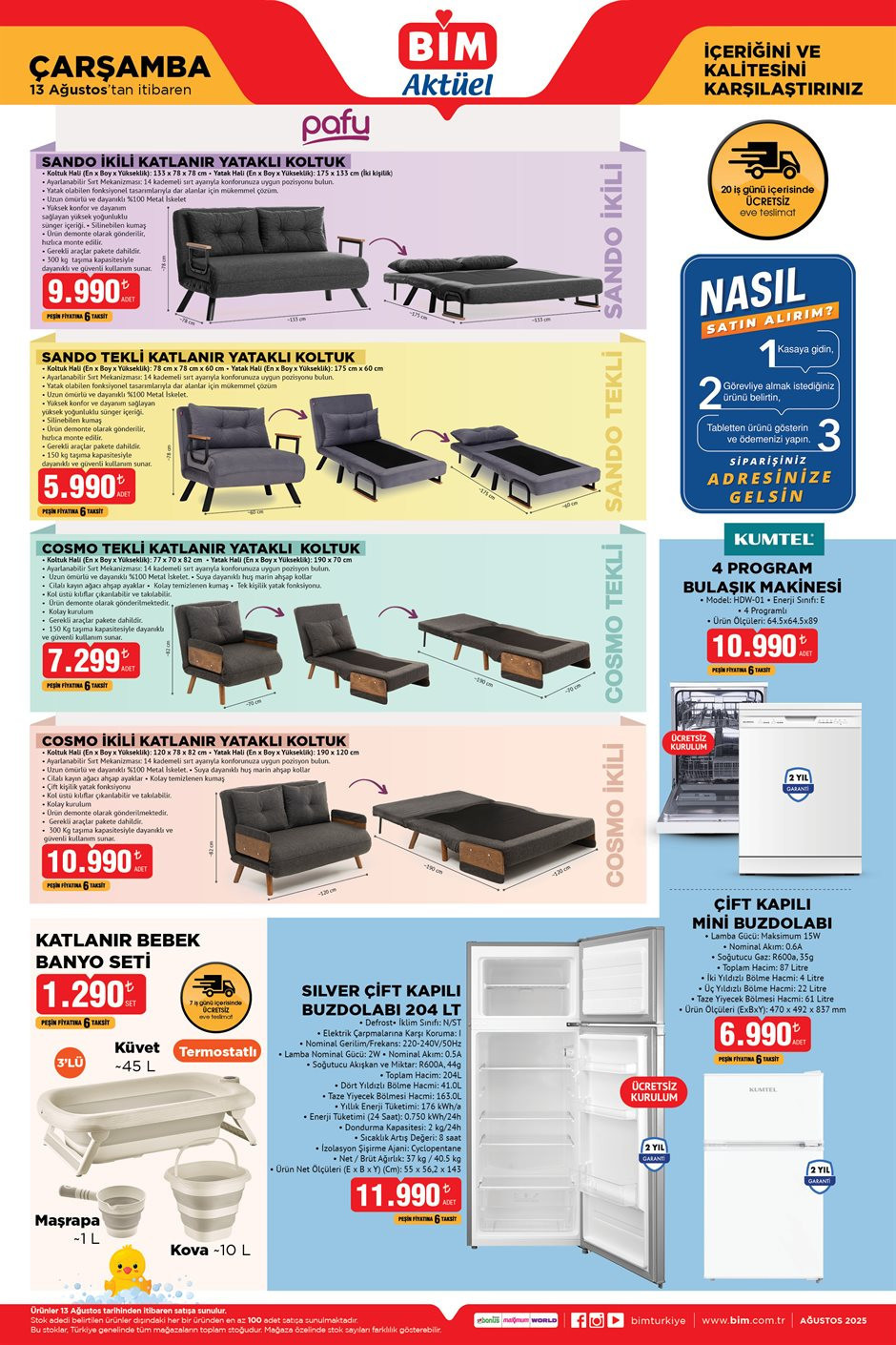 BİM STANLEY TERMOS SATIŞTA 15 AĞUSTOS BİM KATALOĞU 2025 - İNDİRİMLİ ÜRÜNLER BROŞÜRÜ || Bimde bu hafta cuma neler var, neler geliyor Bim afişi Stanley Vakumlu Çelik Termos, Katlanır Bebek Banyo Seti getiriyor