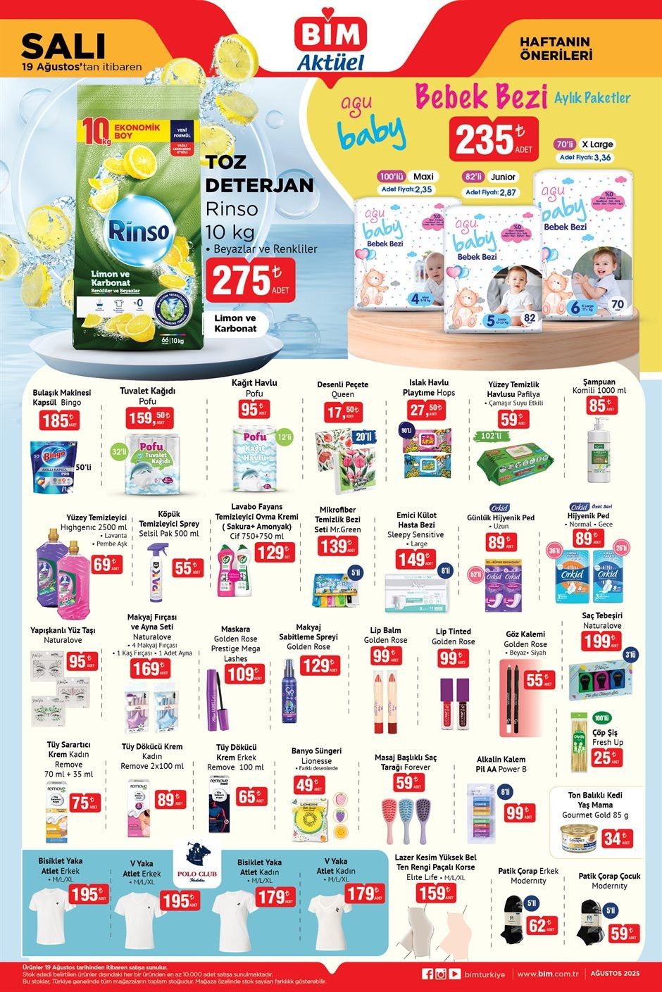 YARIN SATIŞTA BİM AKTÜEL ÜRÜNLER 19-20 AĞUSTOS 2025 KATALOĞU- BİM İNDİRİMLİ ÜRÜNLER BROŞÜRÜ || Bimde bu hafta cuma kataloğu yok mu Bim aktüel afişi 4 Programlı Bulaşık Makinesi getiriyor